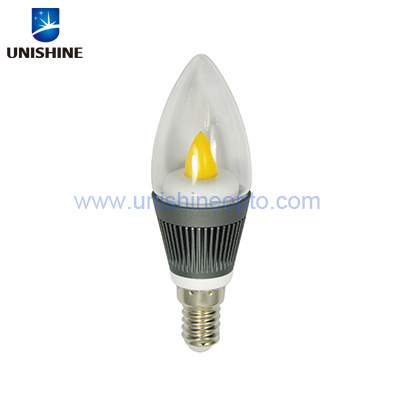 HCL-E1XP3-XW 3W LED  Remote Phosphor  Candle Bulb